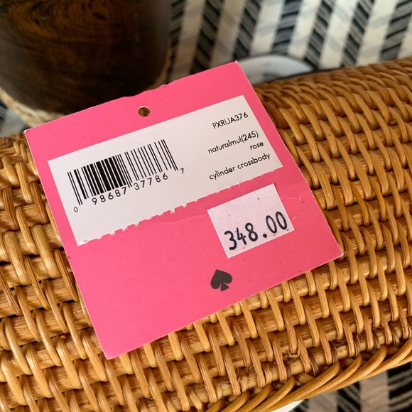 Kate spade bag cylinder crossbody natural wicker - Picture 7 of 8